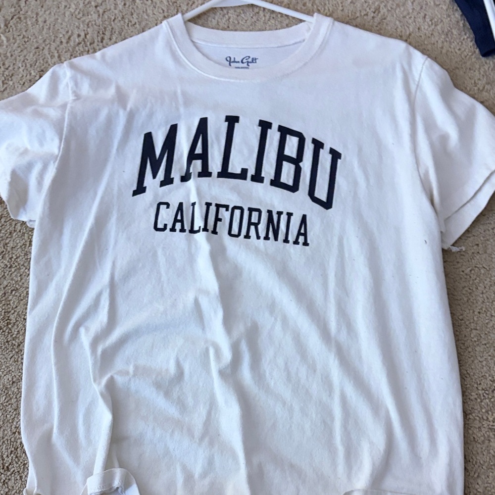Brandy Melville White Malibu California Tee